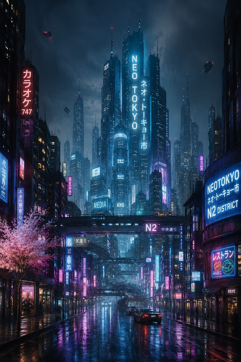네오도쿄의 풍경